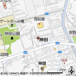 高知県高知市神田1354-1周辺の地図