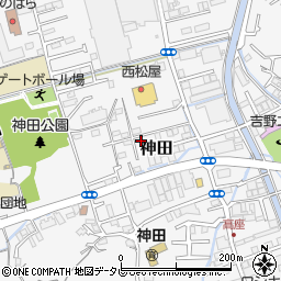 高知県高知市神田1354-27周辺の地図