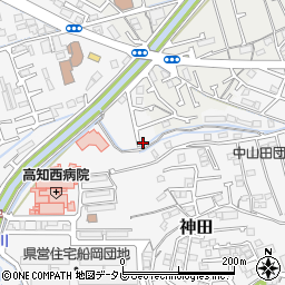 高知県高知市朝倉甲1-12周辺の地図