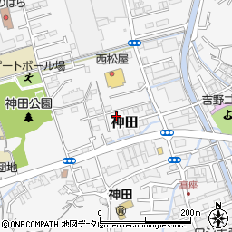 高知県高知市神田1140-40周辺の地図