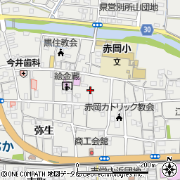 高知県香南市赤岡町弁天通周辺の地図