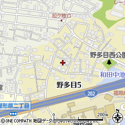 福岡県高齢者福祉生活協同組合小規模多機能ホームみなみ周辺の地図