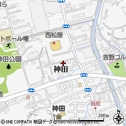 高知県高知市神田1140-34周辺の地図