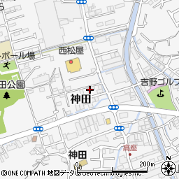 高知県高知市神田1140-20周辺の地図