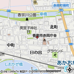 高知県香南市赤岡町幸町周辺の地図