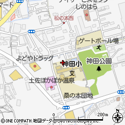 高知県高知市神田1174周辺の地図