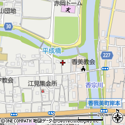 高知県香南市赤岡町（江見町）周辺の地図