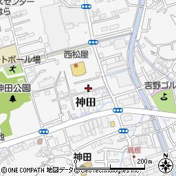 高知県高知市神田1140-6周辺の地図