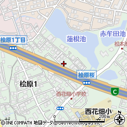 福岡県福岡市南区桧原1丁目11周辺の地図