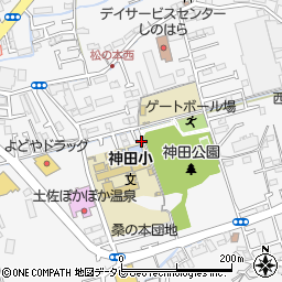 高知県高知市神田1173-7周辺の地図