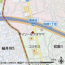 福岡桜町郵便局周辺の地図