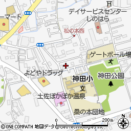 高知県高知市神田1056-7周辺の地図
