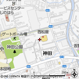 高知県高知市神田1354-21周辺の地図