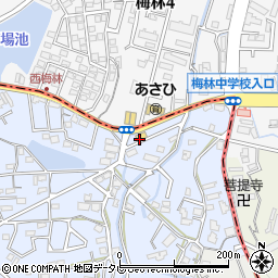 セブンイレブン福岡梅林７丁目店周辺の地図