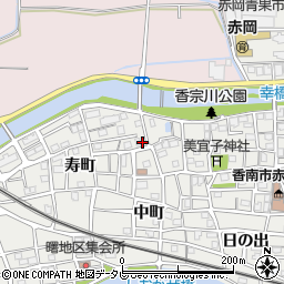 高知県香南市赤岡町元町72周辺の地図
