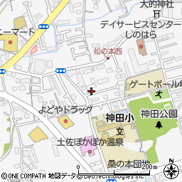高知県高知市神田1059-6周辺の地図