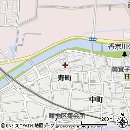 高知県香南市赤岡町（寿町）周辺の地図