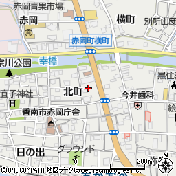 中央運送赤岡連絡所周辺の地図