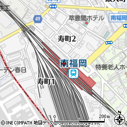福岡県福岡市博多区寿町周辺の地図