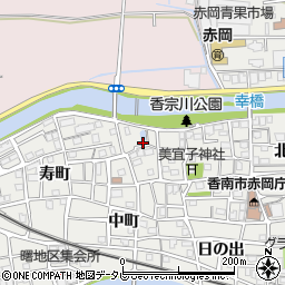 高知県香南市赤岡町元町90-1周辺の地図