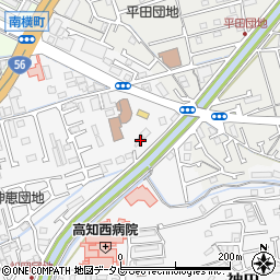 高知県高知市朝倉甲74周辺の地図