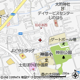 高知県高知市神田1059-12周辺の地図