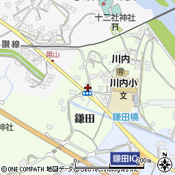 川内郵便局周辺の地図