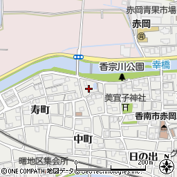 高知県香南市赤岡町元町周辺の地図