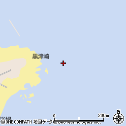 黒津崎周辺の地図