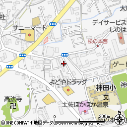 高知県高知市神田1052-5周辺の地図