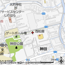 高知県高知市神田1155-50周辺の地図