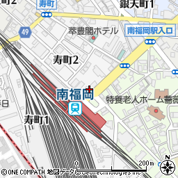 ローソン南福岡駅前店周辺の地図