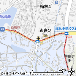 株式会社福岡植木　梅林本店周辺の地図