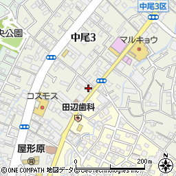 福神調剤薬局　中尾店周辺の地図