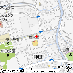 高知県高知市神田1151-1周辺の地図