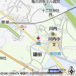 高知県吾川郡いの町鎌田190周辺の地図
