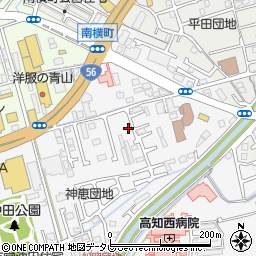 高知県高知市朝倉甲92周辺の地図