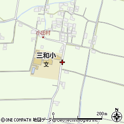 三和小学校前周辺の地図