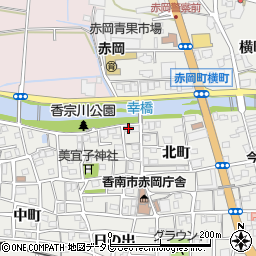 高知県香南市赤岡町元町290周辺の地図