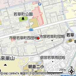 高知県高知市若草町8周辺の地図