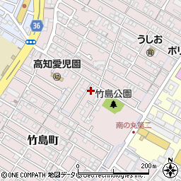 高知県高知市竹島町43-2周辺の地図