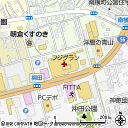 ダイソーフジグラン高知店周辺の地図