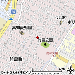 高知県高知市竹島町43-7周辺の地図