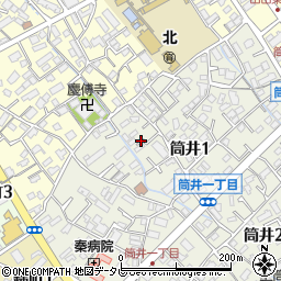 福岡県大野城市筒井1丁目8周辺の地図