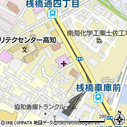 高知市立自由民権記念館　民権ホール周辺の地図