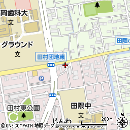 田村団地北口周辺の地図