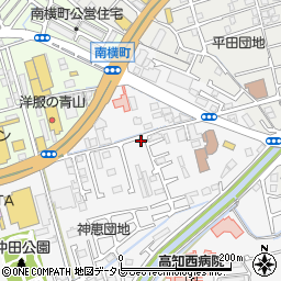 高知県高知市朝倉甲92-6周辺の地図