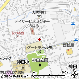 高知市 神田 さぬきや周辺の地図