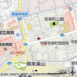 高知県高知市若草町16-21周辺の地図