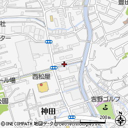 高知県高知市神田1122-43周辺の地図